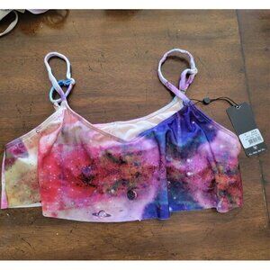 NWT Wildfox M Space Cadet Tankini Bikini Swim Top 121518